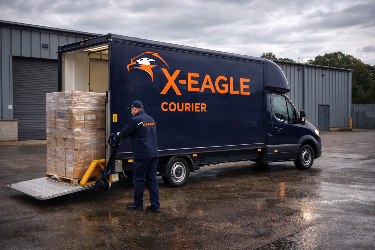 X-Eagle pallet loading with tail lift
